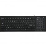 DSI Backlit Silicone Keyboard With Trackpad, IKB700BL With IP68 Protection KB-JH-IKB700BL