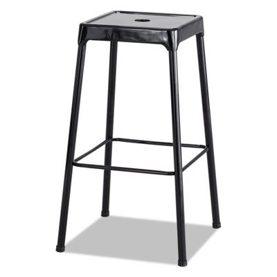 Bar-Height Steel Stool, Black SAF6606BL