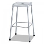 Bar-Height Steel Stool, Silver SAF6606SL