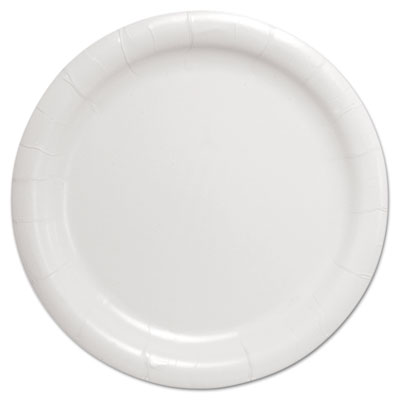 Dart HP9S-2050 Bare Eco-Forward Clay-Coated Paper Dinnerware, Plate, 9" Diameter, White SCCHP9S