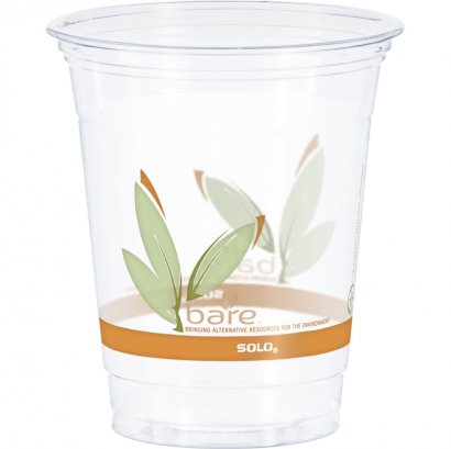 Solo Bare Eco-Forward RPET Clear Cold Cups RTP12BARE