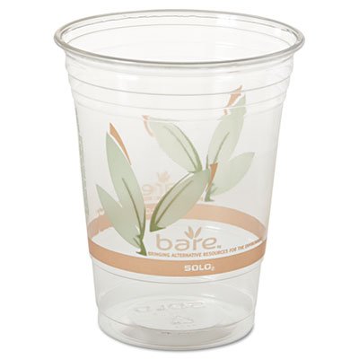 Dart DCC RTP16DBARE Bare Eco-Forward RPET Cold Cups, 16-18 oz, Clear, 50/Pack, 1000/Carton DCCRTP16DBARECT