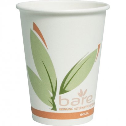 Solo Bare Paper Hot Cups 412RCNJ8484