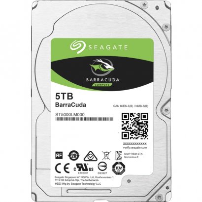 Seagate BarraCuda Hard Drive 5 TB ST5000LM000-40PK