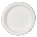 Dixie DBP09W Basic Paper Dinnerware, Plates, White, 8.5" Diameter, 125/Pack, 4/Carton DXEDBP09WCT