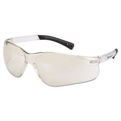 135-BK119 BearKat Safety Glasses, Frost Frame, Clear Mirror Lens CRWBK119