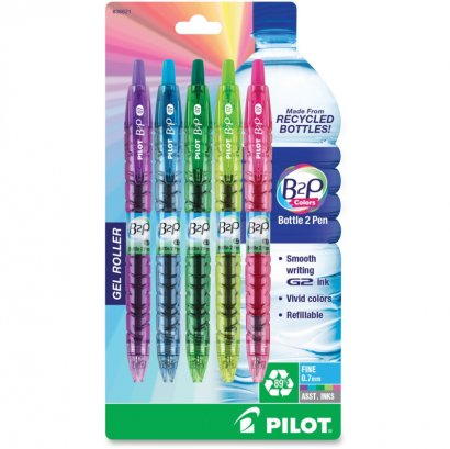 Pilot Bottle To Pen (B2P) BeGreen Fine Point Retractable Gel Pens 36621