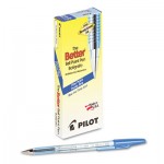 Pilot Better Ball Point Stick Pen, Blue Ink, .7mm, Dozen PIL36011