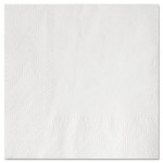 HFM 180300 Beverage Napkins, 2-Ply 9 1/2 x 9 1/2, White, Embossed, 1000/Carton HFM180300