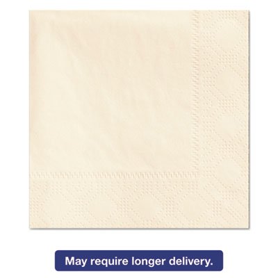 HFM 180317 Beverage Napkins, 2-Ply, 9 1/2 x 9 1/2, Ecru, 1000/Carton HFM180317