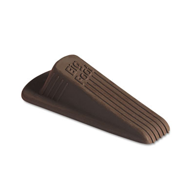 Master Caster Big Foot Doorstop, No Slip Rubber Wedge, 2.25w x 4.75d x 1.25h, Brown, 2/Pack