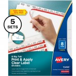 Avery Big Tab Index Maker Clear Label Dividers 11493