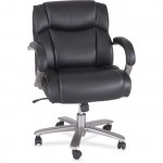 Safco Big & Tall Leather Mid-Back Task Chair 3504BL