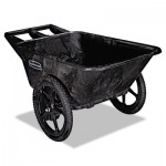 RCP 5642 BLA Big Wheel Agriculture Cart, 300-lb Cap, 32-3/4 x 58 x 28-1/4, Black
