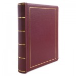 Wilson Jones W396-11 Binder for Corporation Minutes, 3 Posts, 2" Capacity, 11 x 8.5, Red w/Gold Trim