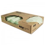 Y6848YE R01 Biotuf Compostable Can Liners, 32 gal, 1 mil, 34 x 48, Light Green, 100/Carton HERY6848YER01