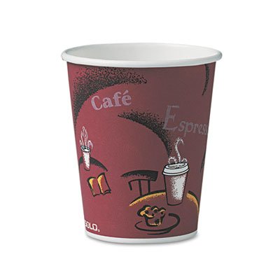 370SI Bistro Design Hot Drink Cups, Paper, 10oz, 50/Pack SCC370SIPK