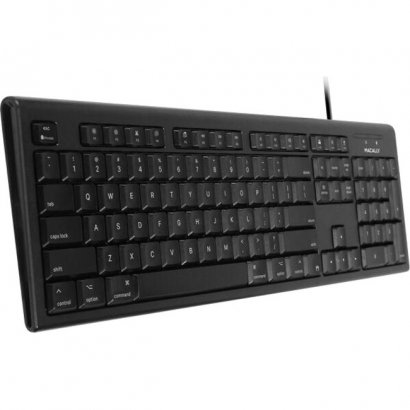 Macally Black 104 Key Full Size USB Keyboard for Mac QKEYB