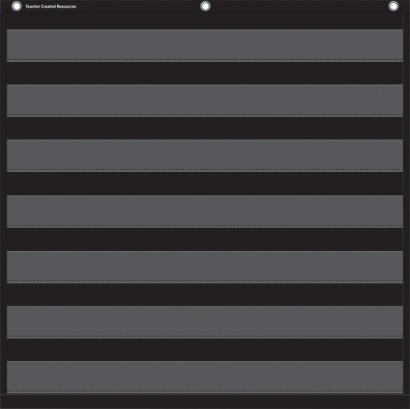 Teacher Created Resources Black 7 Pocket Chart 20740