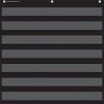 Teacher Created Resources Black 7 Pocket Chart 20740