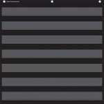 Teacher Created Resources Black 7 Pocket Chart 20740