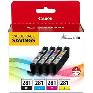 Canon Black, Cyan, Magenta & Yellow 4 Ink Pack 2091C005