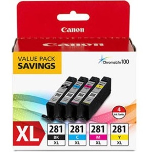 Canon Black, Cyan, Magenta & Yellow 4 Ink Pack 2037C005