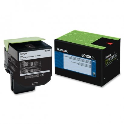 Lexmark Black Extra High Yield Return Program Toner Cartridge 80C1XK0