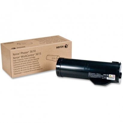 Xerox Black High Capacity Toner Cartridge, Phaser 3610, WorkCentre 3615 (14,100 Pages) 106R02722