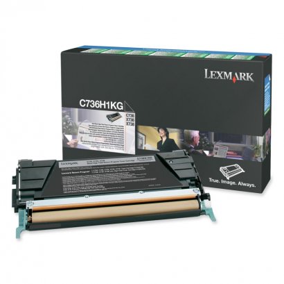Lexmark Black High Yield Return Program Toner Cartridge C736H1KG