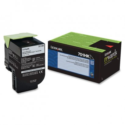 Lexmark Black High Yield Return Program Toner Cartridge 70C1HK0