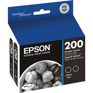 Epson Black Ink Cartridges, 2 Pack (T120-D2) T200120-D2