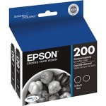 Epson Black Ink Cartridges, 2 Pack (T120-D2) T200120-D2