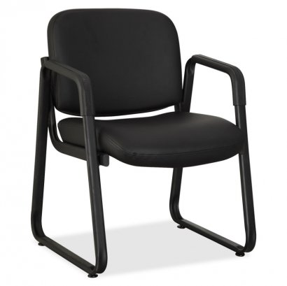 Black Leather Guest Chair 84577