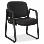 Black Leather Guest Chair 84577