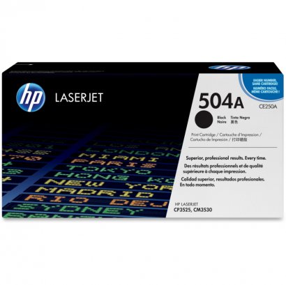 HP 504A Black Original LaserJet Toner Cartridge for US Government CE250AG