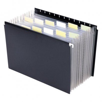 Black Poly Hanging Expanding File 65125