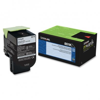 Lexmark Black Return Program Toner Cartridge 80C10K0