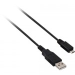 V7 Black USB Cable USB 2.0 A Male to Micro USB Male 1m 3.3ft V7E2USB2AMCB-01M