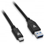 V7 Black USB Cable USB 3.1 A Male to USB-C Male 1m 3.3ft V7U3.1AC-1M-BLK