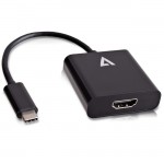 V7 Black USB Video Adapter USB-C Male to HDMI Female V7UCHDMI-BLK-1E