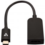 V7 Black USB Video Adapter USB-C Male to HDMI Female Slim V7UCHDMISL-1E