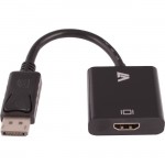 V7 Black Video Adapter DisplayPort Male to HDMI Female CBLDPHD-1E