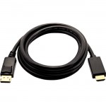 V7 Black Video Cable DisplayPort Male to HDMI Male 2m 6.6ft V7DP2HD-02M-BLK-1E