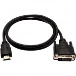 V7 Black Video Cable HDMI Male to DVI-D Male 1m 3.3ft V7HDMIDVID-01M-1E