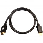 V7 Black Video Cable Pro HDMI Male to HDMI Male 1m 3.3ft V7HDMIPRO-1M-BLK