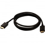 V7 Black Video Cable Pro HDMI Male to HDMI Male 2m 6.6ft V7HDMIPRO-2M-BLK