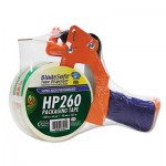 Duck Bladesafe Antimicrobial Tape Gun w/Tape, 3" Core, Metal/Plastic, Orange DUC1078566