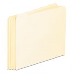 Pendaflex Blank Top Tab File Guides, 1/5-Cut Top Tab, Blank, 8.5 x 11, Manila, 100/Box PFXEN205