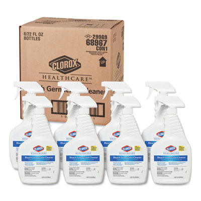 Clorox Healthcare 68967 Bleach Germicidal Cleaner, 22oz Spray Bottle CLO68967CT